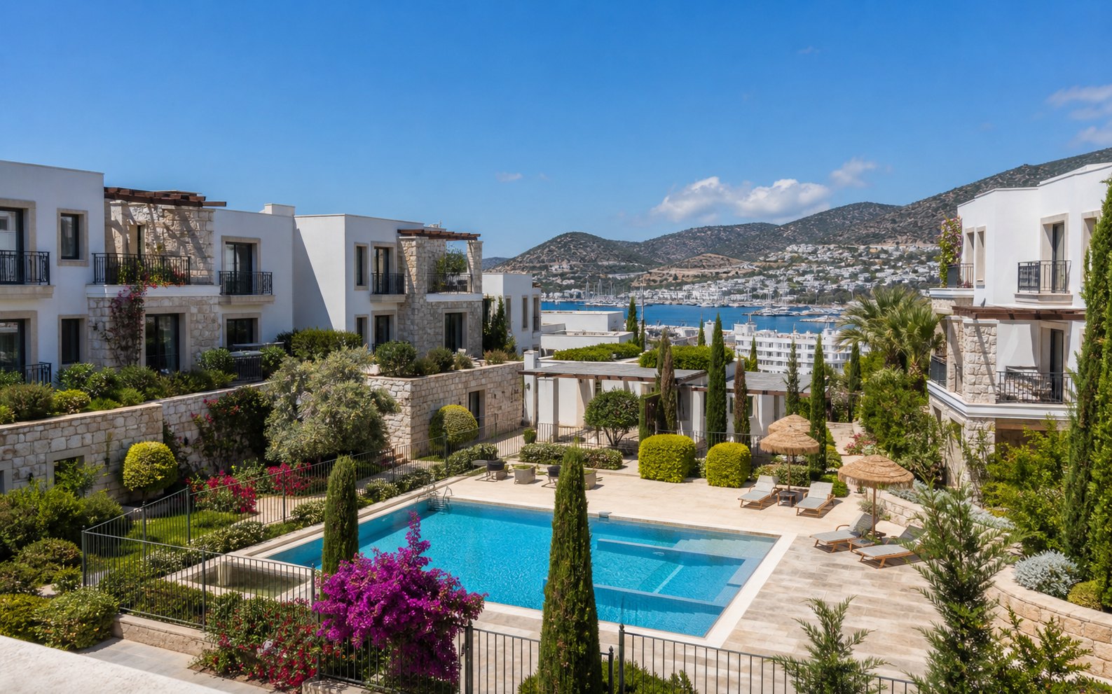 Gürece 5+2 sea-view, pool, garden villa for rent preview image