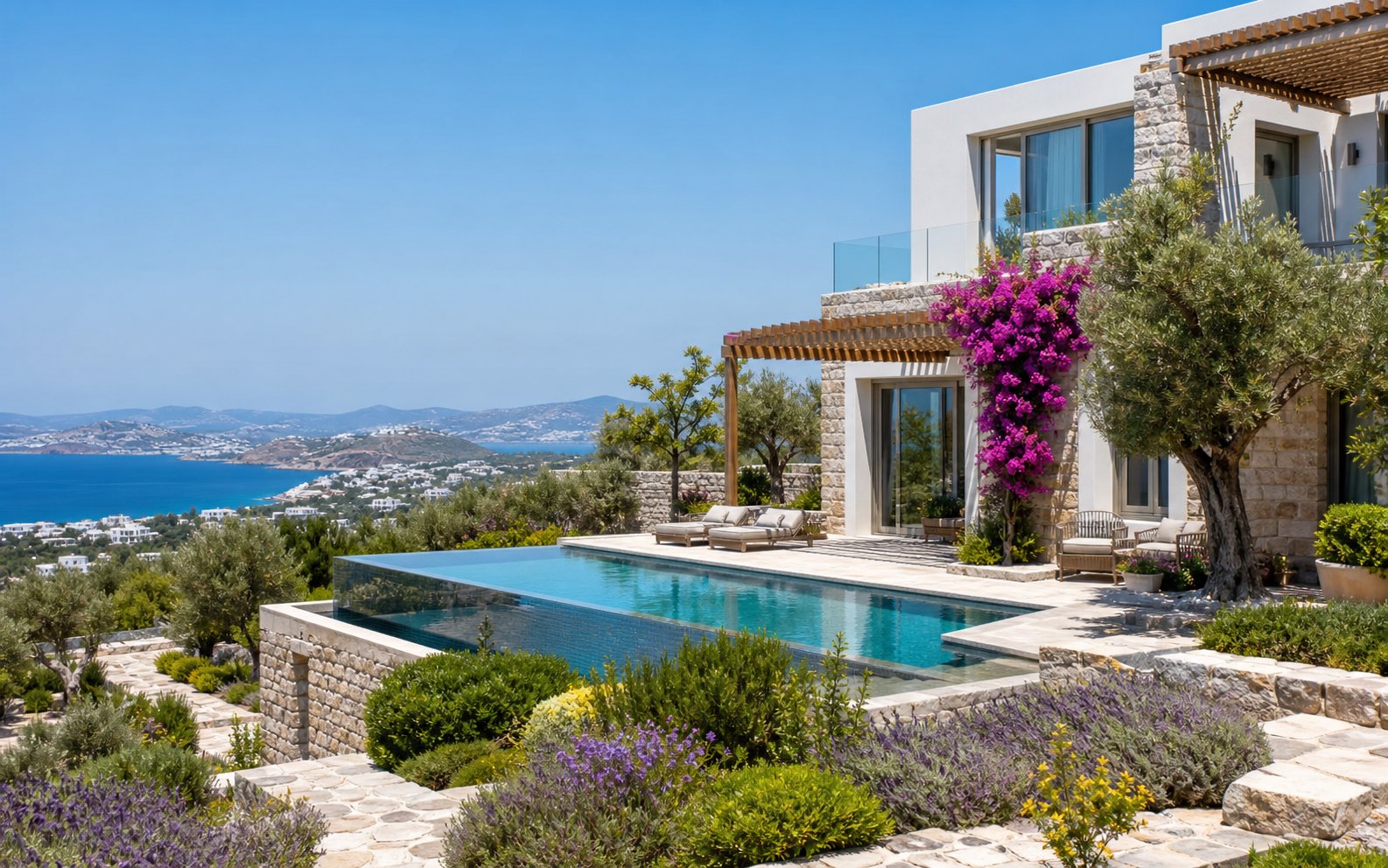 Gumusluk detached 3+1 pool villa rental preview image